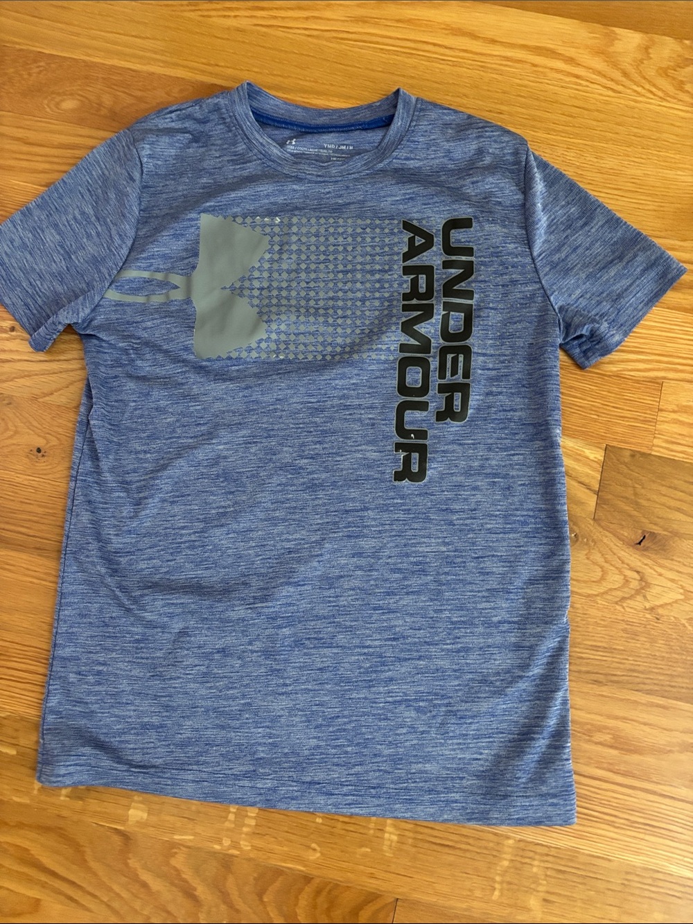 Boys Under Armour Blue Heather Graphic Performance Tee